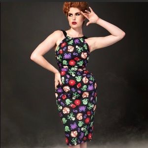 NWT Pinup girl Harley Cthulhu dress